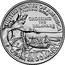 USA 1/4 Dollar (Crossing the Delaware) UNITED STATES OF AMERICA E PLURIBUS UNUM CROSSING THE DELAWARE QUARTER DOLLAR coin reverse