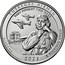 USA 1/4 Dollar (Tuskegee Airmen National Historic Site) TUSKEGEE AIRMEN THEY FOUGHT TWO WARS ALABAMA 2021 E PLURIBUS UNUM coin reverse