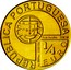 Portugal 1/4 Euro Antero de Quental 2013 INCM In Sets Only REPÚBLICA PORTUGUESA 1/4 EURO JOSÉ AURÉLIO AU 999% 1/20 OZ AU 999‰ 1/20 oz coin obverse