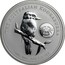 Australia 1 Dollar Kookaburra - Privy Cancer 2005 KM# 883.3 THE AUSTRALIAN KOOKABURRA 2005 1 OZ. 999 SILVER coin reverse
