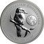 Australia 1 Dollar Kookaburra - Privy Sagittarius 2005 KM# 883.9 THE AUSTRALIAN KOOKABURRA 2005 1 OZ. 999 SILVER coin reverse