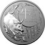 Australia 1 Dollar The Ox 2021  UNC 牛 YEAR OF THE OX 1OZ .999 AG BK coin reverse