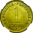 Portugal 1 Escudo 1966  Pattern Republic REPÚBLICA PORTUGUESA 1 ESCUDOS 1966 coin obverse