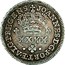 Portugal 100 Reis Countermarked issue over 1/2 Tostao Portugal ND (1887)  JOANNES D G PORTEALG P REGENS XXXX coin reverse