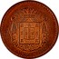 Portugal 10000 Reis Luiz I Pattern 1880  10000 REIS coin reverse