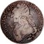 Portugal 1200 Reis Luis I Countermarked over 1 Ecu ND (1887)  LUD X VI D G FR ET NAVREX coin obverse