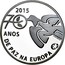 Portugal 2,50 € 70 Years of Peace in Europe 2015 Proof KM# 857a 2015 70 ANOS DE PAZ NA EUROPA INCM VICTOR SANTOS coin reverse
