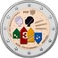 Portugal 2 Euro 150 Years of Public Security 2017 INCM Proof KM# 872.2 1867 - 2017 SEGURANÇA PÚBLICA PSP DIREITOS LIBERDADES GARANTIAS PORTUGAL INCM JOSÉ DE GUIMARÃES coin obverse