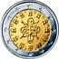Portugal 2 Euro First Map 2002 KM# 747 P O R T U G A L PO RT VG AL VS INCM 2 0 0 2 coin obverse