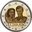 Luxembourg 2 Euro (Wedding of Grand Duke Henri and Maria Teresa) 2021 14. FEBRUAR 1981 LËTZEBUERG coin obverse