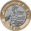 UK 2 Pounds (250th Anniversary of the Sir Walter Scott`s Birth) 250TH ANNIVERSARY OF HIS BIRTH 2021 SIR WALTER SCOTT NOVELIST HISTORIAN POET coin reverse