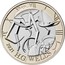 UK 2 Pounds (H. G. Wells) IX X XI XII I II III CTC 2021 H.G. WELLS coin reverse
