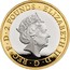 UK 2 Pounds (Herbert George Wells) ELIZABETH II D G REG F D 2 POUNDS J.C coin obverse