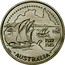 Portugal 200 Esc 470th Anniversary Discovery of Australia 1995 KM# 684 1522 1525 AUSTRÁLIA INCM ISABEL C.-F.BRANCO coin reverse