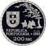 Portugal 200 Esc Arte Namban 1993 Proof KM# 668c REPUBLICA PORTUGUESA 1993 200 ESC PT. 1 OZ. coin obverse