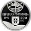 Portugal 200 Esc Espringarda 1993 KM# 666a REPUBLICA PORTUGUESA 1993 200 ESC coin obverse