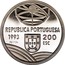 Portugal 200 Esc Espringarda 1993 Proof KM# 666c REPUBLICA PORTUGUESA 1993 200 ESC PD 1 OZ. coin obverse