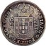 Portugal 200 Reis Countermark over 150 Reis Maria I ND (1887)  MARIA I D G PORT ET ALG REGINA 150 1795 coin obverse