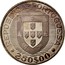 Portugal 250$00 FAO - World Fisheries Conference ND Proof KM# 626a 250$00 INCM REPÚBLICA PORTUGUESA coin obverse