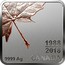 Canada 3 Dollars Maple Leaf Quartet - Thirty Years (4th part) 2018 Proof CANADA 9999 AG 1988 2018 coin reverse