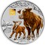 Australia 30 Dollars Year of the Ox. Coloured 2021 P Proof Coloured 牛 OX 2021 P IJ coin reverse