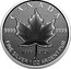 Canada 5 Dollars 25th Anniversary Maple Leaf. Our Arboreal Emblem 2021 1996 2021 9999 9999 CANADA FINE SILVER 1 OZ ARGENT PUR coin reverse