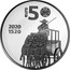 Portugal 5 Euro 500 Years of Portuguese Post Office 2020  Proof EURO 5 2020 1520 coin obverse