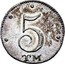 Russia 5 kopeks Catherine II 1787 ТМ KM# 88 5 ТМ coin reverse