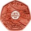 UK 50 Pence 50th Anniversary of Decimalisation 2021 1971 DECIMAL DAY coin reverse