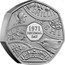 UK 50 Pence 50th Anniversary of Decimalisation. Piedfort 2021 1971 DECIMAL DAY coin reverse