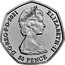 UK 50 Pence (50th Anniversary of Decimalisation) ELIZABETH II D G REG F D 2021 50 PENCE coin obverse
