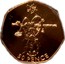UK 50 Pence Athletics. Piedfort 2012  Proof 50 PENCE coin reverse