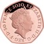 UK 50 Pence Brexit. Piedfort 2020  Proof ELIZABETH II D G REG F D 50 PENCE 2020 J.C coin obverse