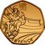UK 50 Pence Cycling 2010  Proof 50 PENCE coin reverse