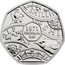 UK 50 Pence Decimal Day 2021 SHILLIN ALF SHI 1971 DECIMAL DAY DME D I coin reverse