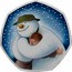 UK 50 Pence The Snowman. Colored 2020  BU  coin reverse