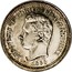 Portugal 5000 Reis Luiz I Pattern 1866  KM# Pn149 LUDOVICUS I PORTUG ET ALGARB REX C. WIENER 1866 coin obverse