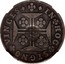 Portugal 600 Reis Countermarked over 1 Cruzado Portugal ND (1887)  IN HOC SIGNO VINCES coin obverse