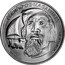 Portugal 7,5 Euro 500th anniversary of Magellan Circun-Navigation 2019 INCM FERNÃO DE MAGALHÃES PARTIDA 1519 coin reverse