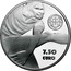 Portugal 7,50 Euro Sport Heroes - Eusebio 2016 INCM Proof 7,5 EURO coin obverse