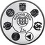 Portugal 7.50 € Ibero American Series. Coloured 2020 Only in set PORTUGAL 2020 7.5€ coin obverse