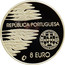 Portugal 8 Euro 60th Anniversary of the End of World War II 2005 INCM Proof KM# 773a REPÚBLICA PORTUGUESA 8 EURO coin obverse