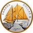 Canada Dollar 100th Anniversary of Bluenose. Gilded 2021 Proof CANADA DOLLAR 1921 2021 coin reverse