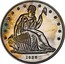 USA One Dollar (Gobrecht Dollar Pattern (Copper)) LIBERTY 1838 coin obverse
