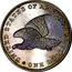 USA One Dollar (Gobrecht Dollar Pattern (Copper)) . UNITED STATES OF AMERICA . ONE DOLLAR coin reverse