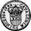 Spain 1/12 ECU Catalonia 1642 KM# 109 CATALONIAE PRINCEPS 1642 coin reverse