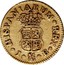 Spain 1/2 Escudo Fernando VI Madrid 1747 J KM# 372 HISPANIARUM REX J M B coin reverse