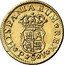 Spain 1/2 Escudo Fernando VI Seville 1747 S PJ Rosettes KM# 373 HISPANIARUM REX P S J coin reverse