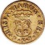 Spain 1/2 Escudo Fernando VI Seville 1755 PJ KM# 374 HISPANIARUM REX P S J coin reverse