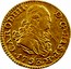 Spain 1/2 Escudo Carlos IV 1793 MF KM# 433 CAROL IIII D G HISP R 1793 coin obverse
